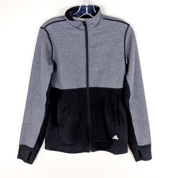 adidas | Gray Black Running Jacket - H11 - Picture 1 of 6
